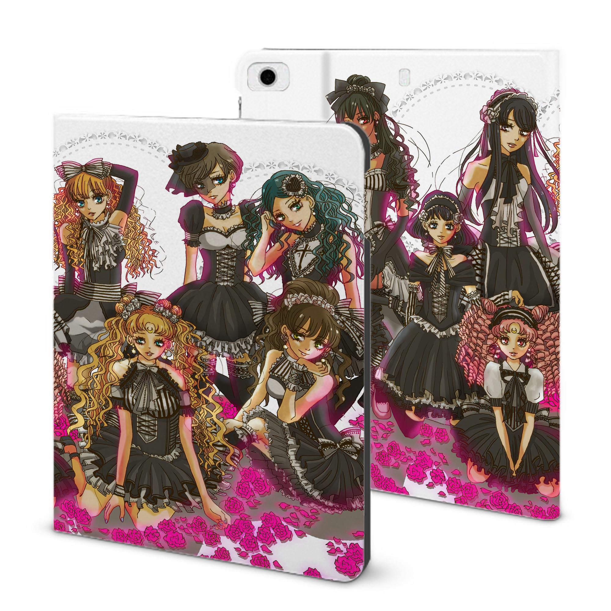 （画像用） 美少女戦士セーラームーン Sailor Moon IPad ケース ブック型 PUレザー TPU 耐衝撃 軽量 薄型 ペン収納なし 全面保護 IPad 各モデル対応